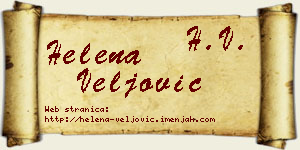 Helena Veljović vizit kartica